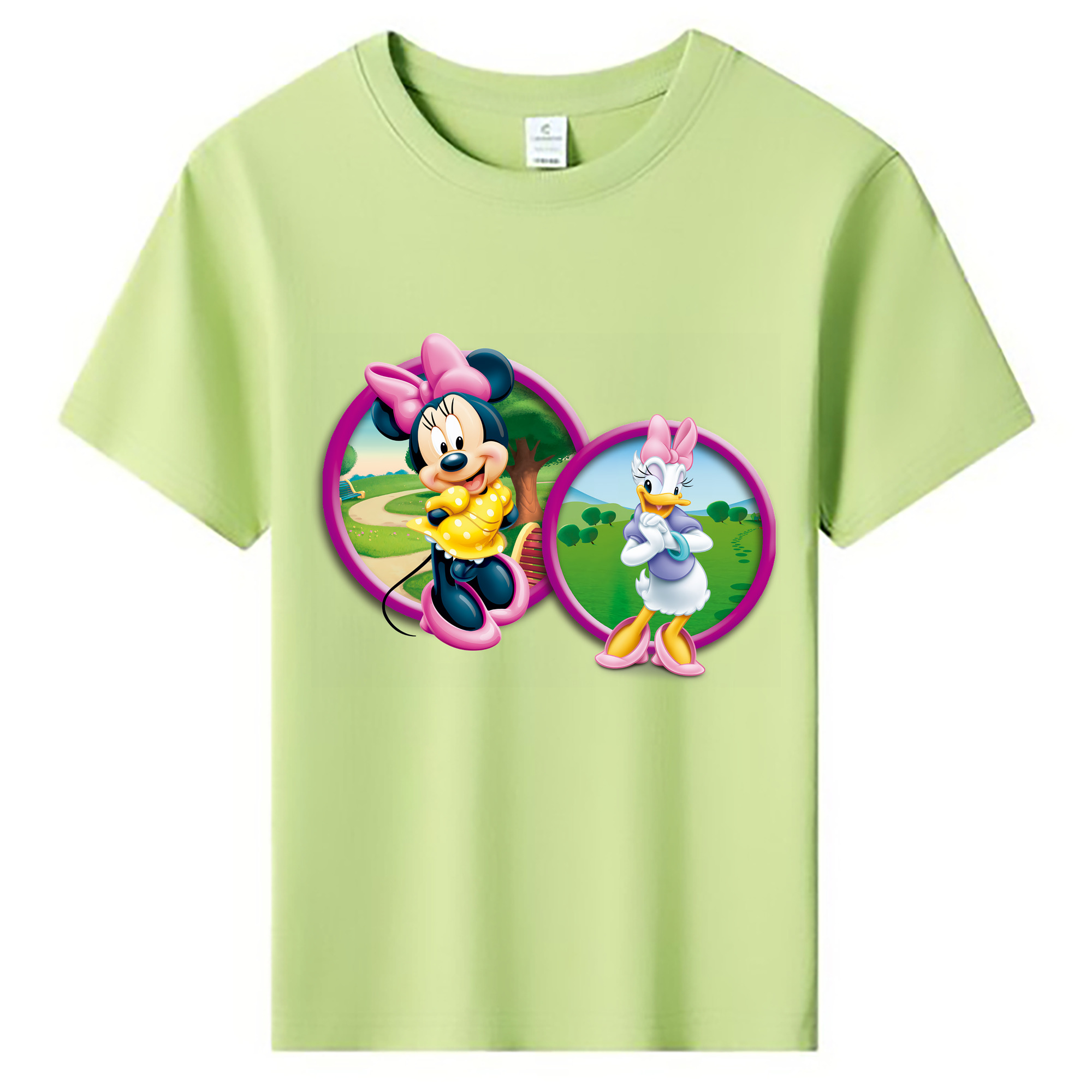 （画像用） ミッキーマウス Mickey Mouse 綿100％キッズTシャツ（フロントプリント）